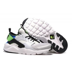 евтини nike air huarache iv 4 дамски обувки за бягане черно бяло зелено за продажба