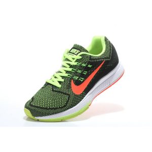 евтини nike air zoom structure 18 мъжки обувки за бягане черно оранжево флуоресцентно зелено продажба