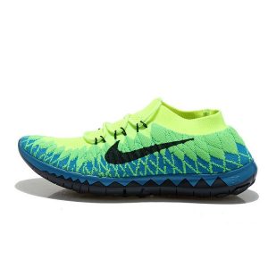 евтини nike free 3.0 flyknit мъжки обувки за бягане зелено синьо черно изложение