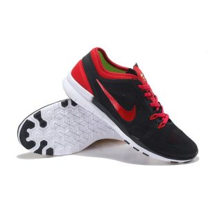 евтини nike free 5.0 v2 тренировъчни мъжки обувки за бягане черно червено на едро