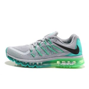 nike air max 2015 мъжки обувки за бягане сиви зелени на едро